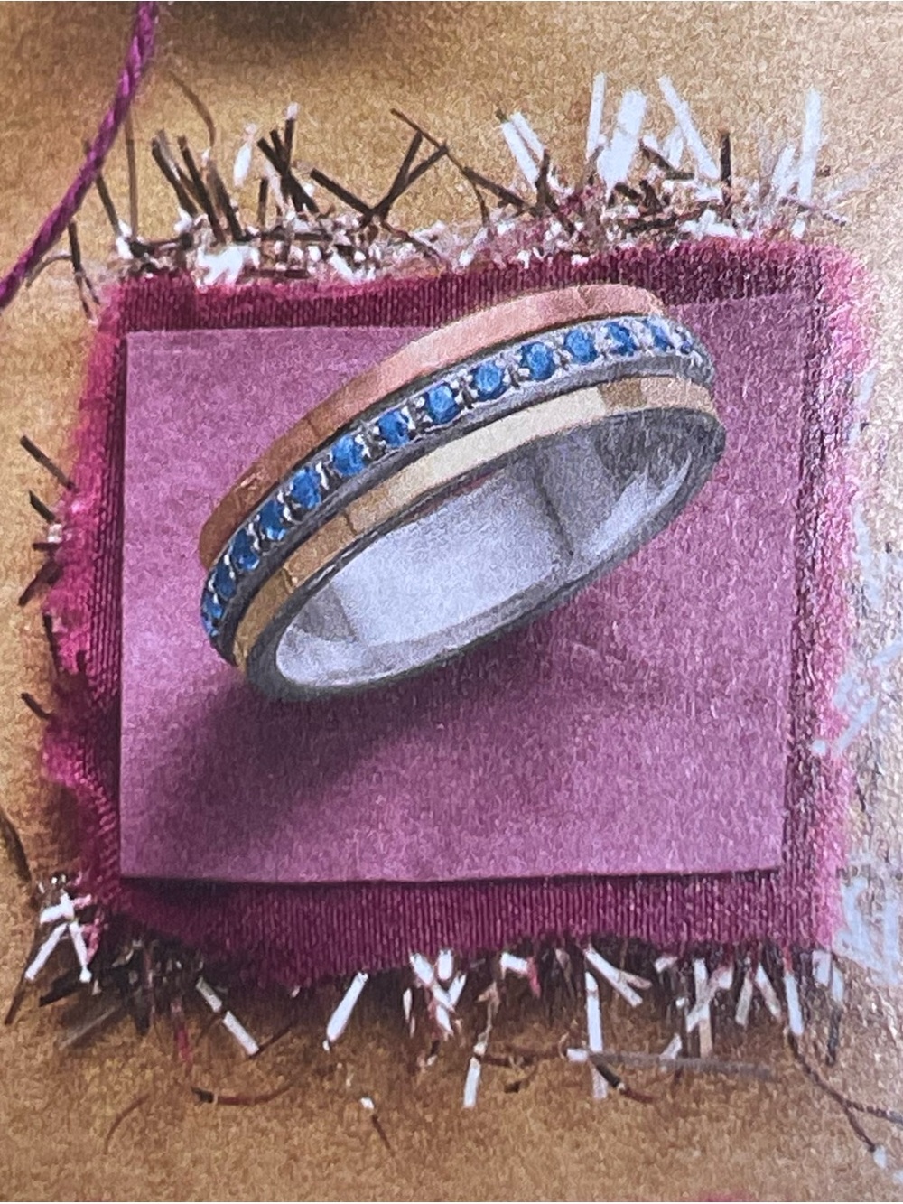 New! Blue Train Ring